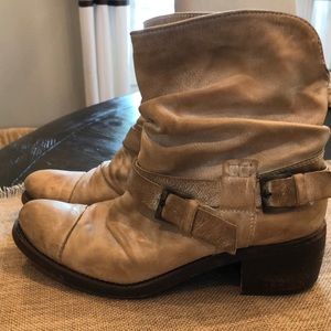 Aldo - butter soft cream leather cowboy boots
